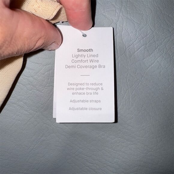 Auden T-Shirt Bra 42DDD Beige Lightly Lined Comfort Wire Women's - Picture 2 of 5